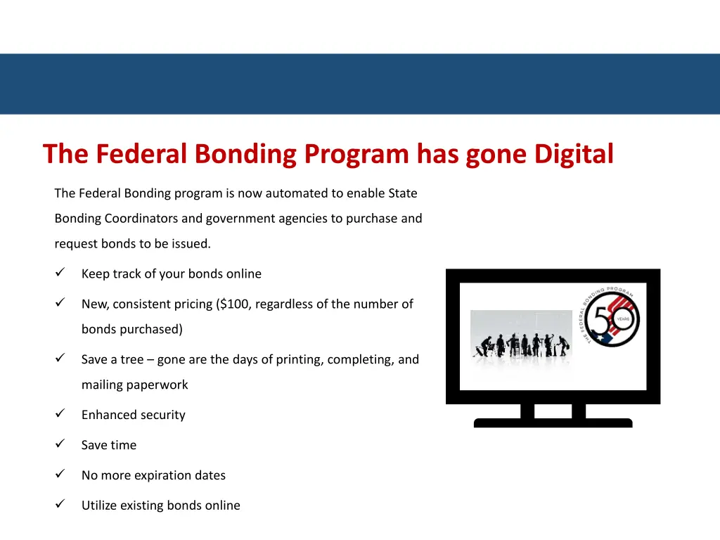 the federal bonding program has gone digital