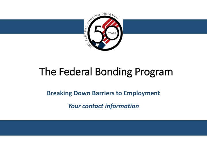 the federal bonding program the federal bonding