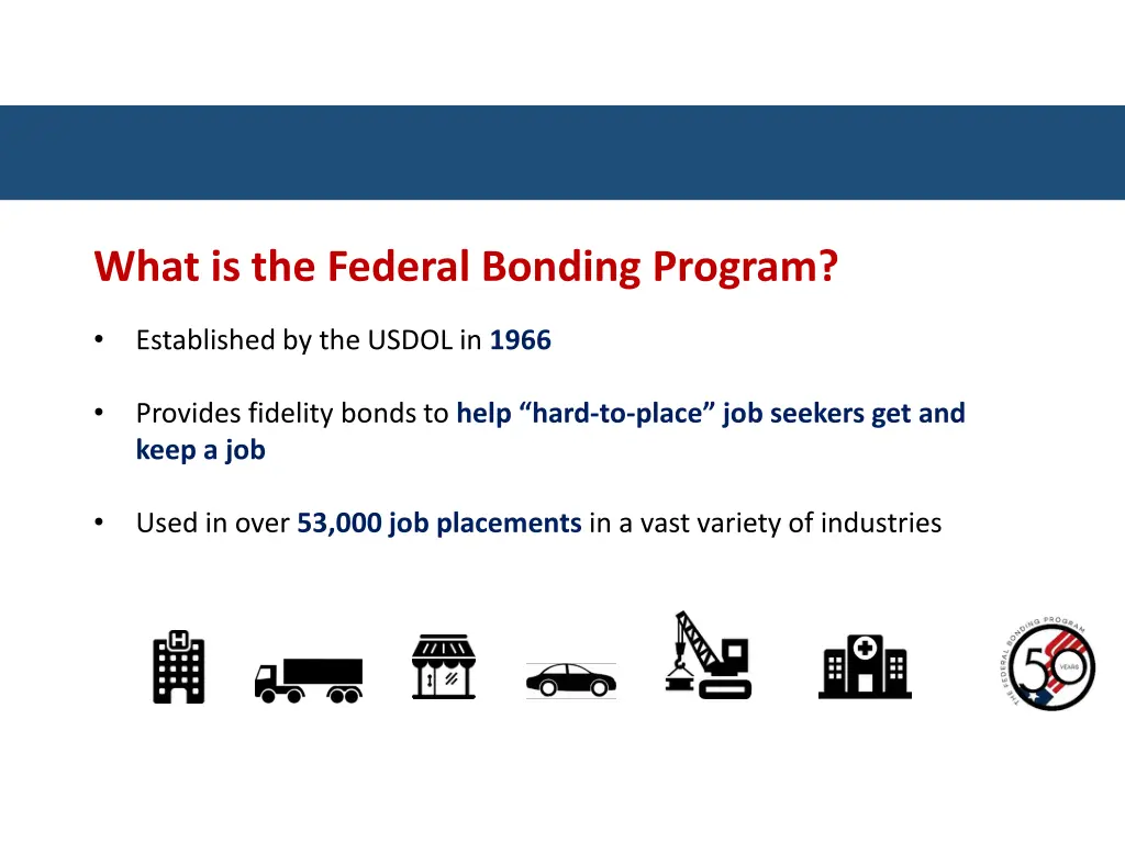 what is the federal bonding program