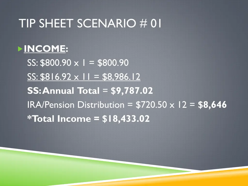 tip sheet scenario 01