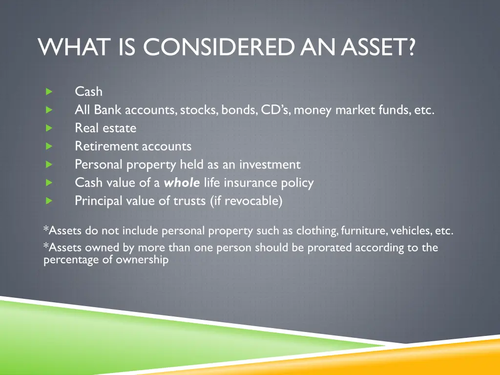 what is considered an asset