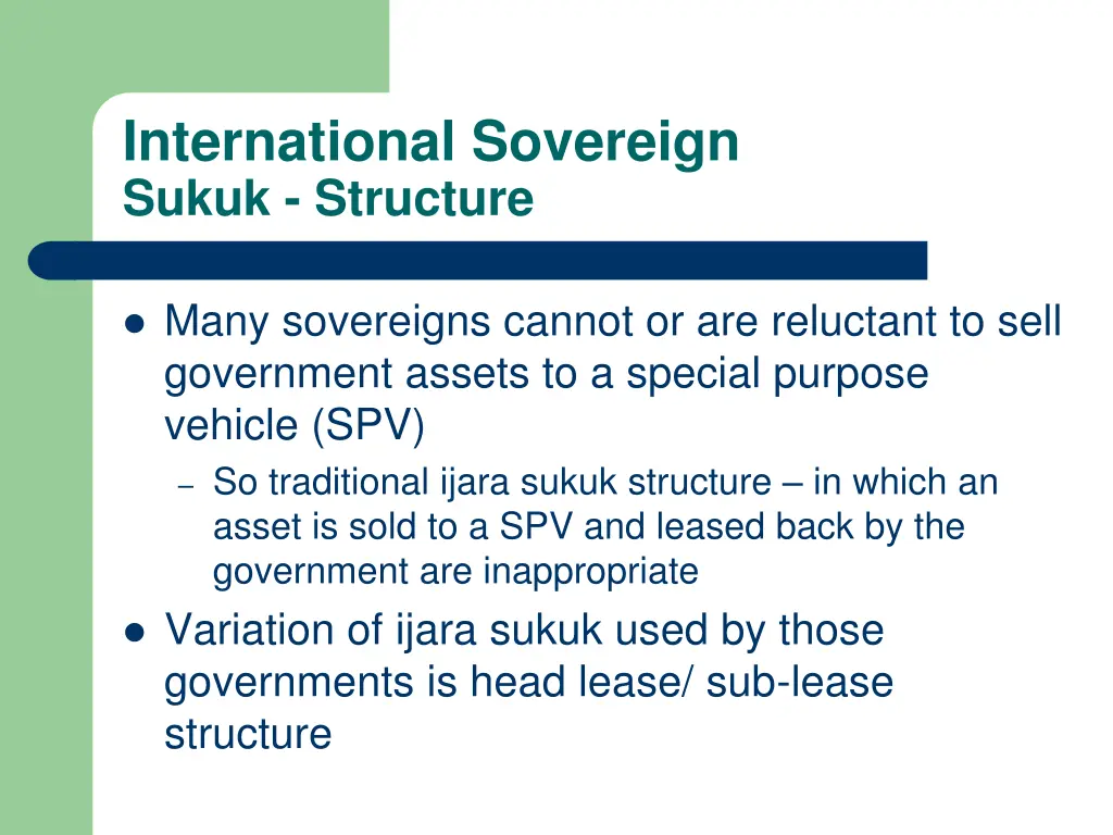 international sovereign sukuk structure 2