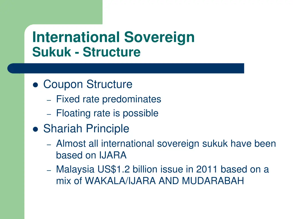 international sovereign sukuk structure