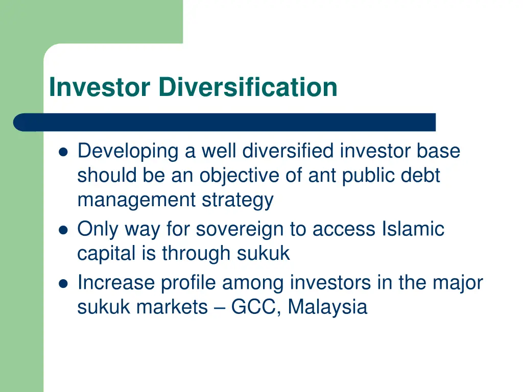 investor diversification