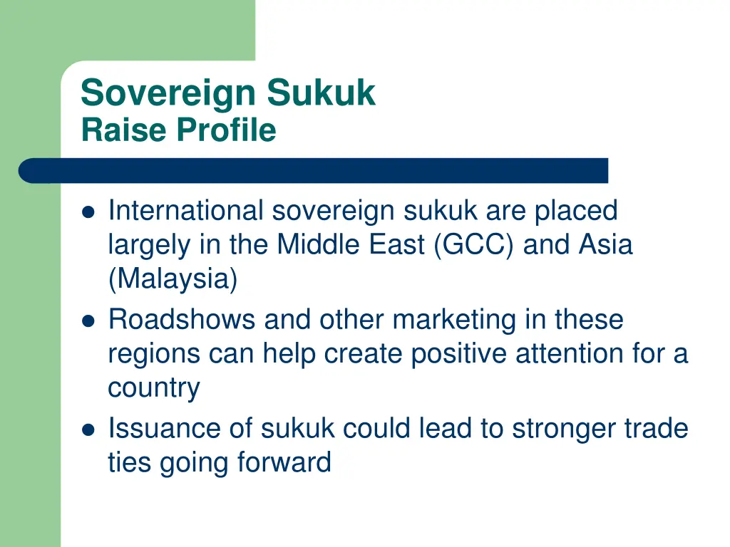 sovereign sukuk raise profile