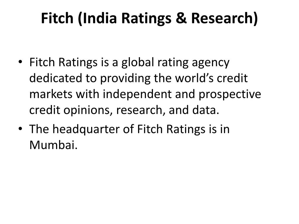 fitch india ratings research