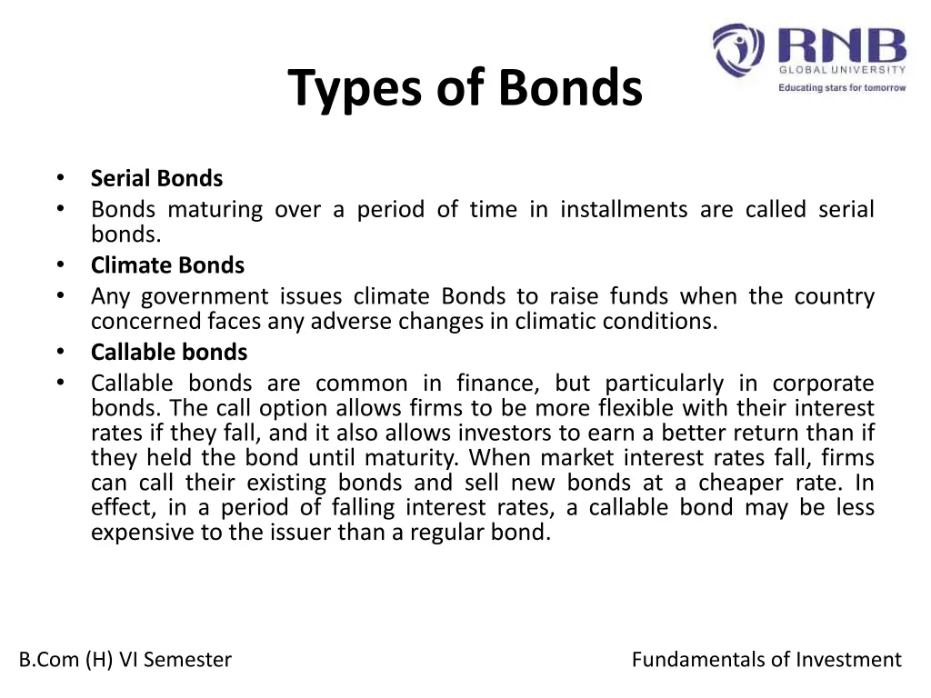 types of bonds 3