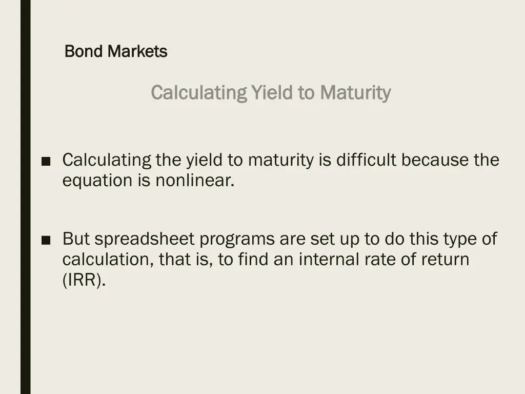 bond markets bond markets 18