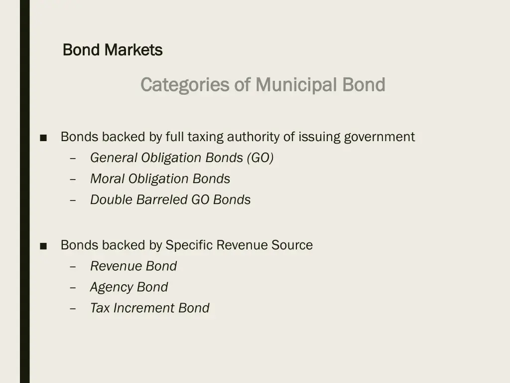 bond markets bond markets 25