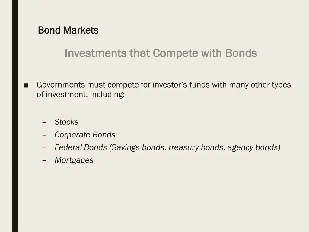 bond markets bond markets 27