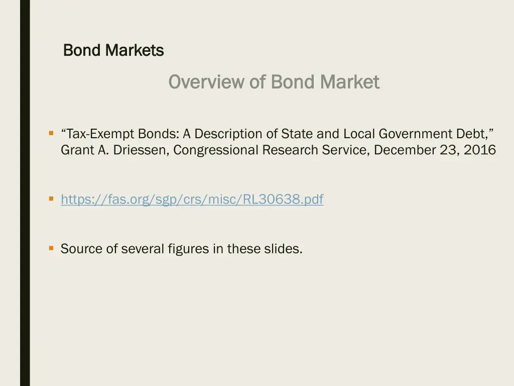 bond markets bond markets 7