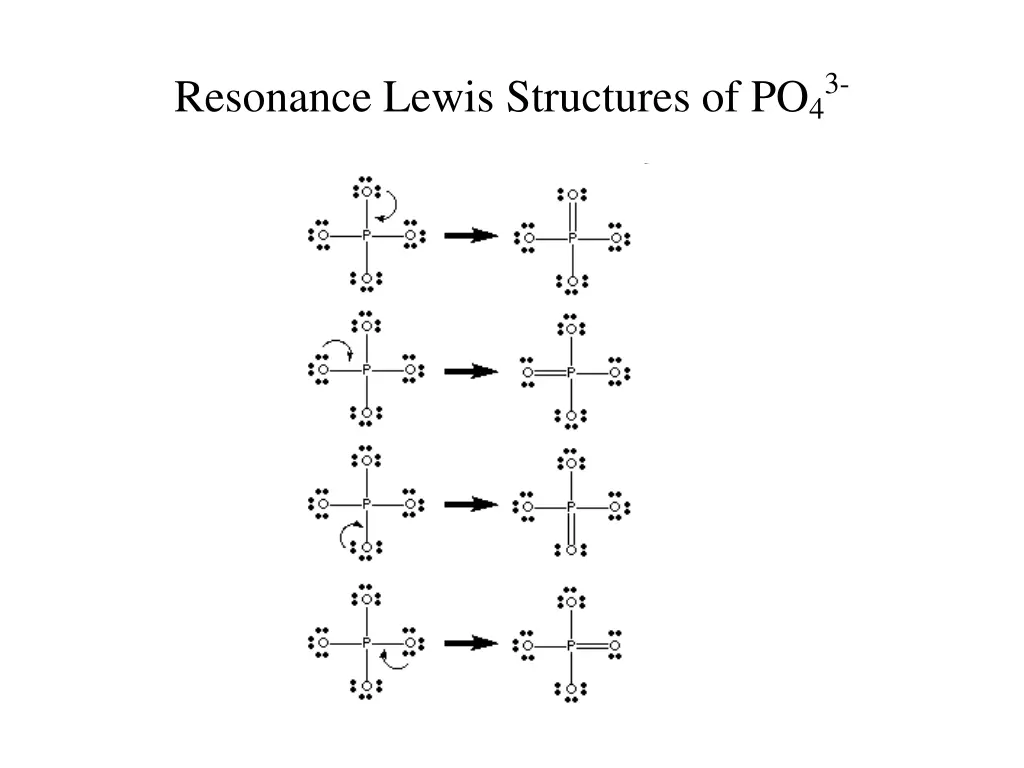 resonance lewis structures of po 43