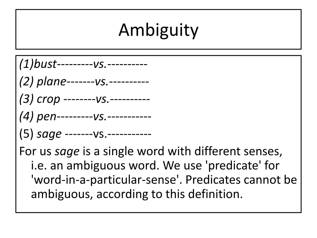 ambiguity