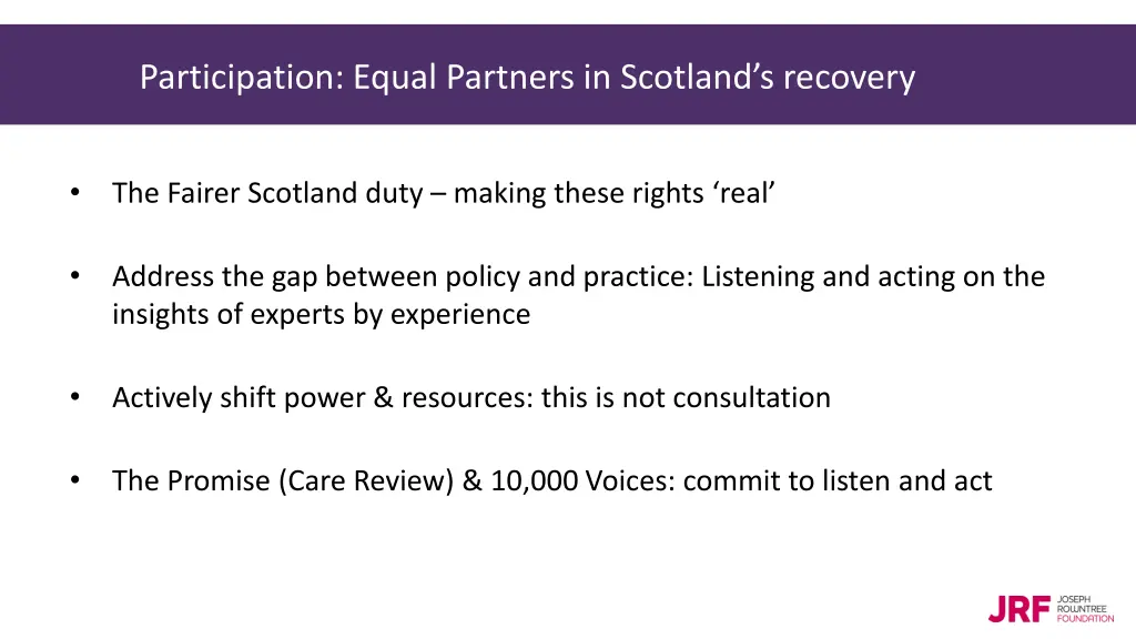 participation equal partners in scotland