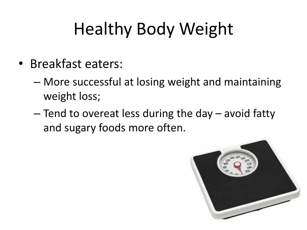 healthy body weight