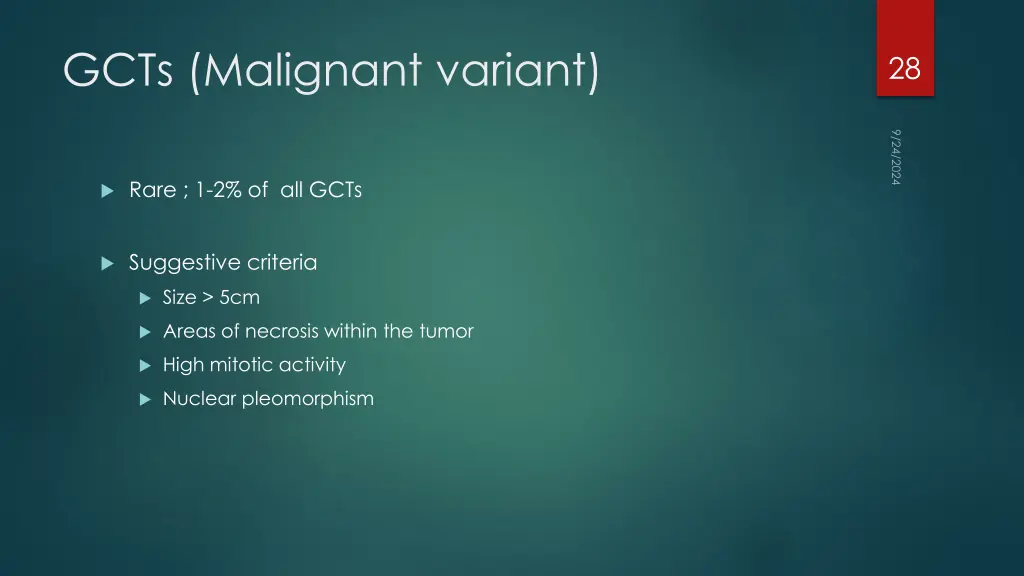 gcts malignant variant