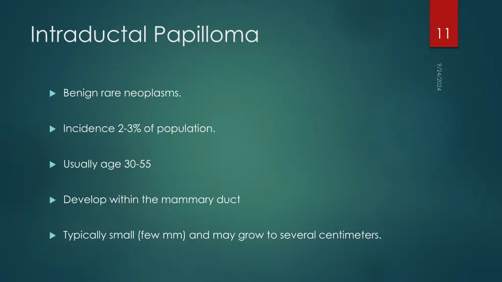 intraductal papilloma