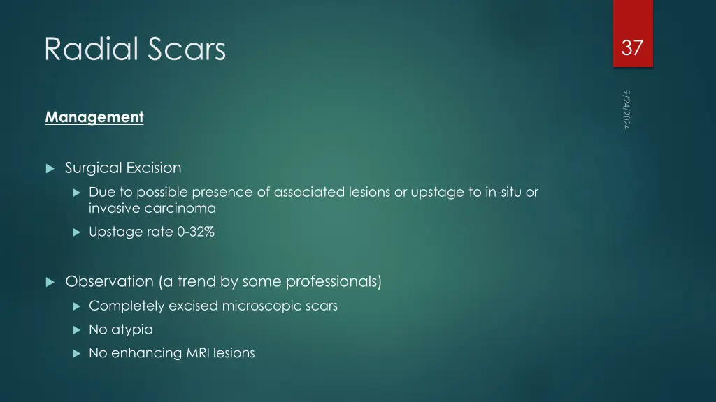 radial scars