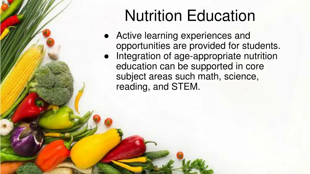 nutrition education