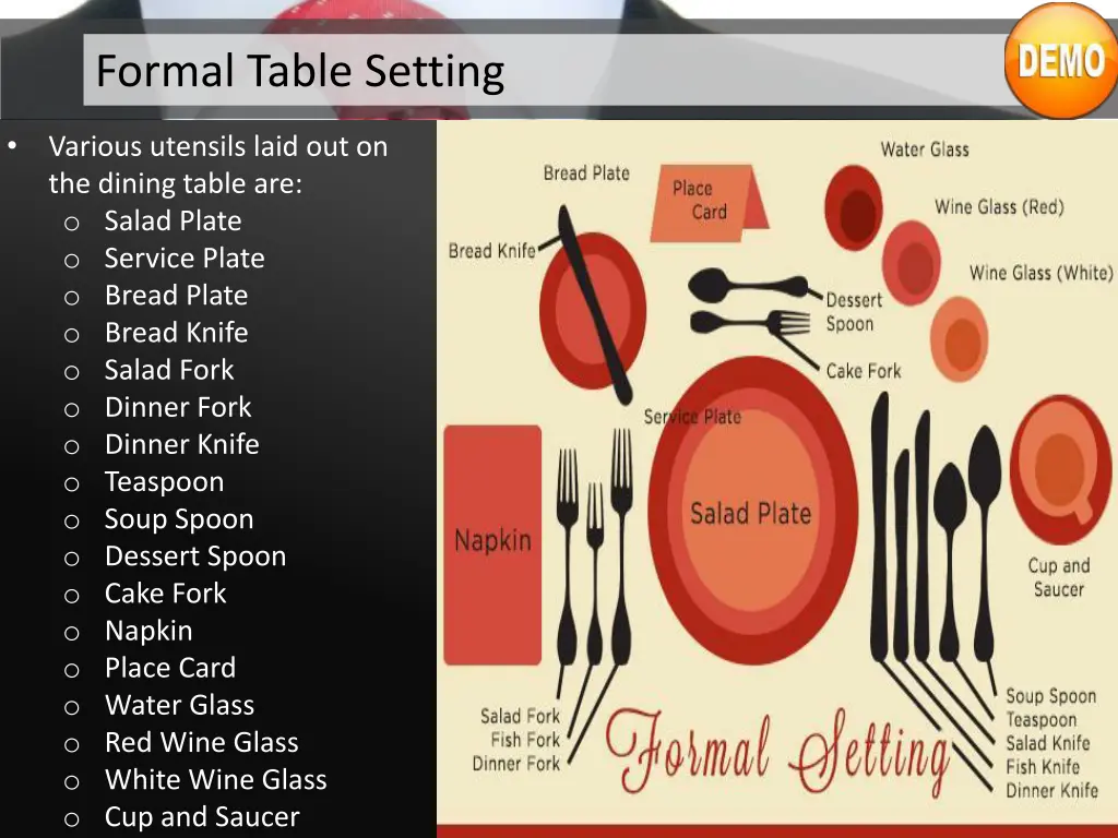 formal table setting