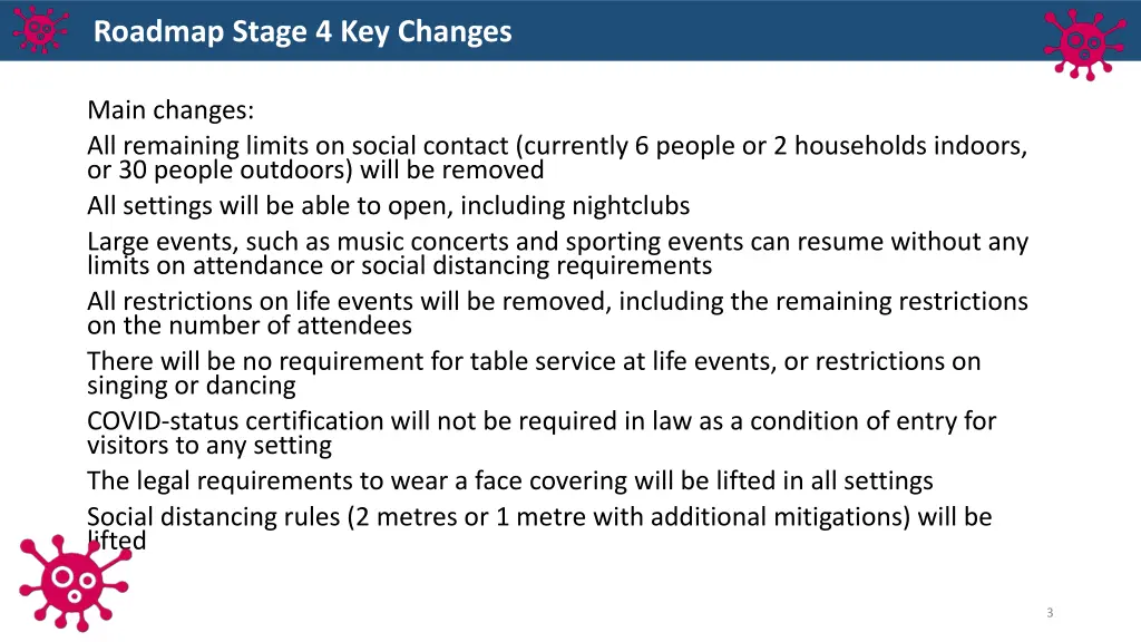 roadmap stage 4 key changes