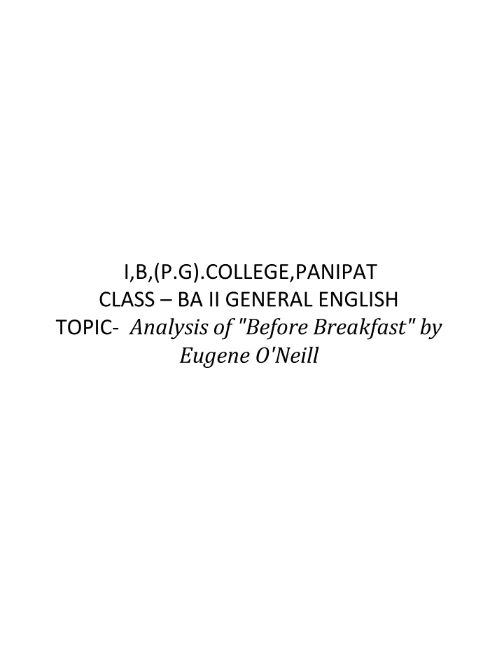 i b p g college panipat class ba ii general