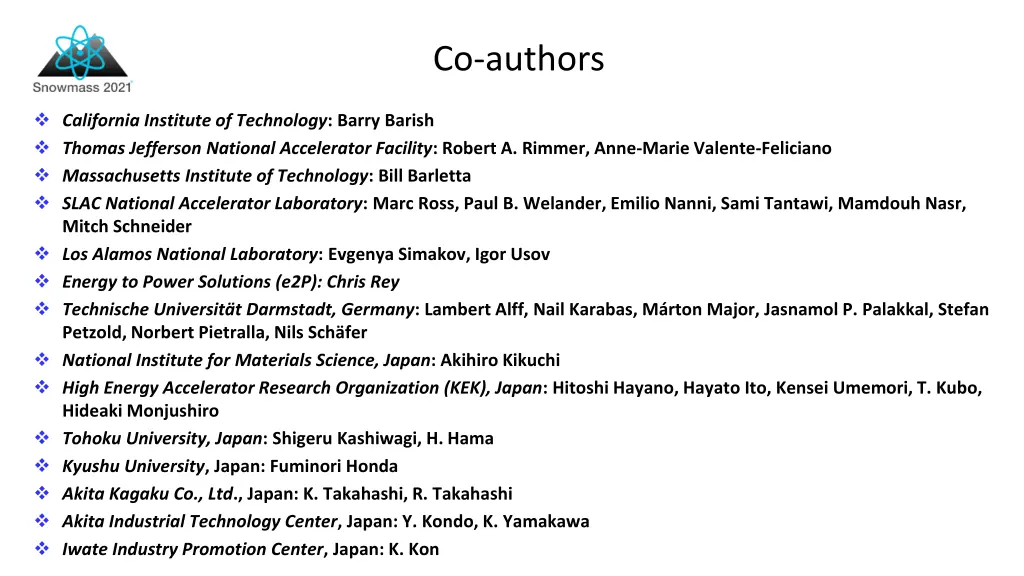 co authors