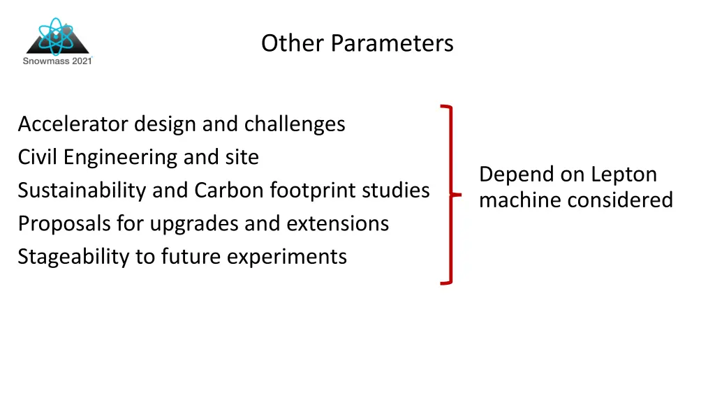 other parameters