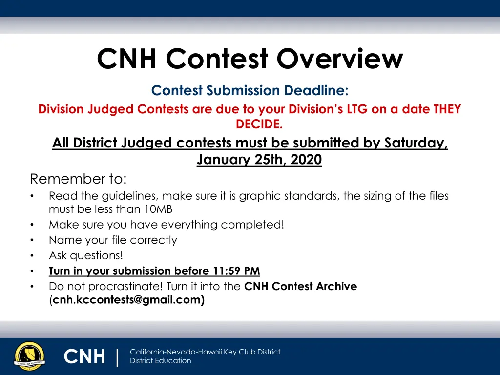 cnh contest overview