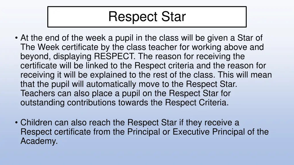 respect star