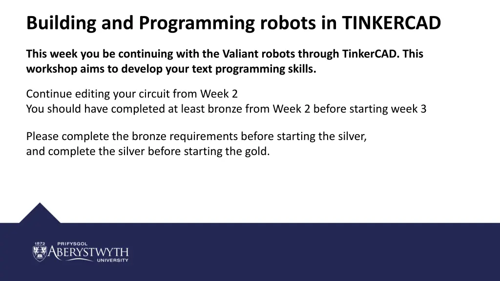 building and programming robots in tinkercad