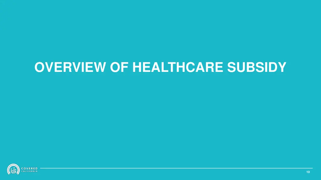 overview of healthcare subsidy