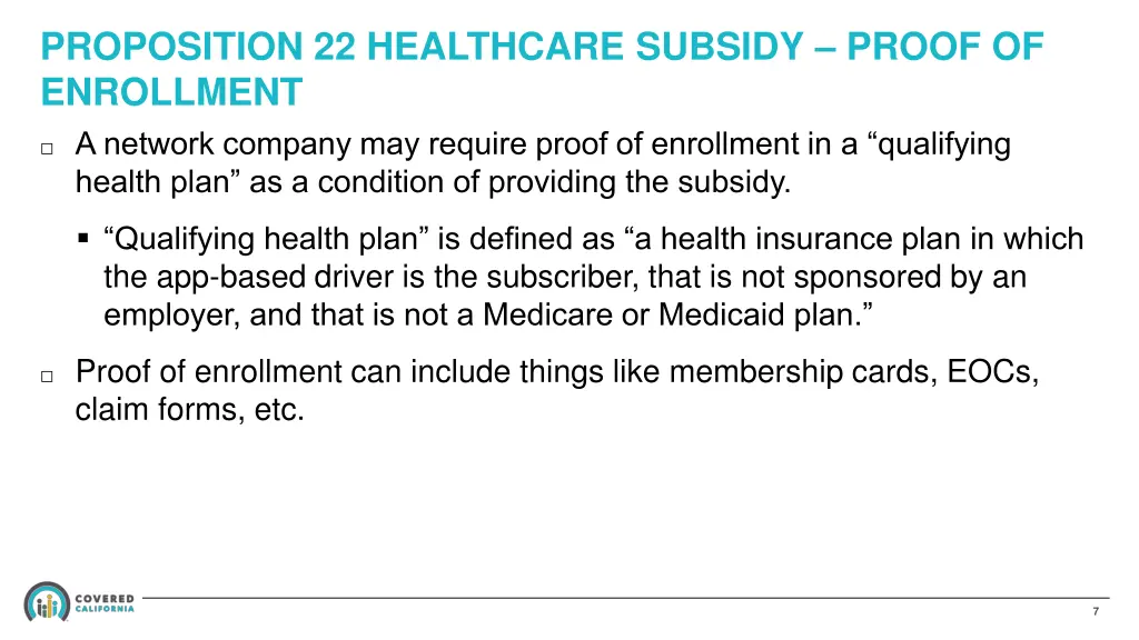 proposition 22 healthcare subsidy proof