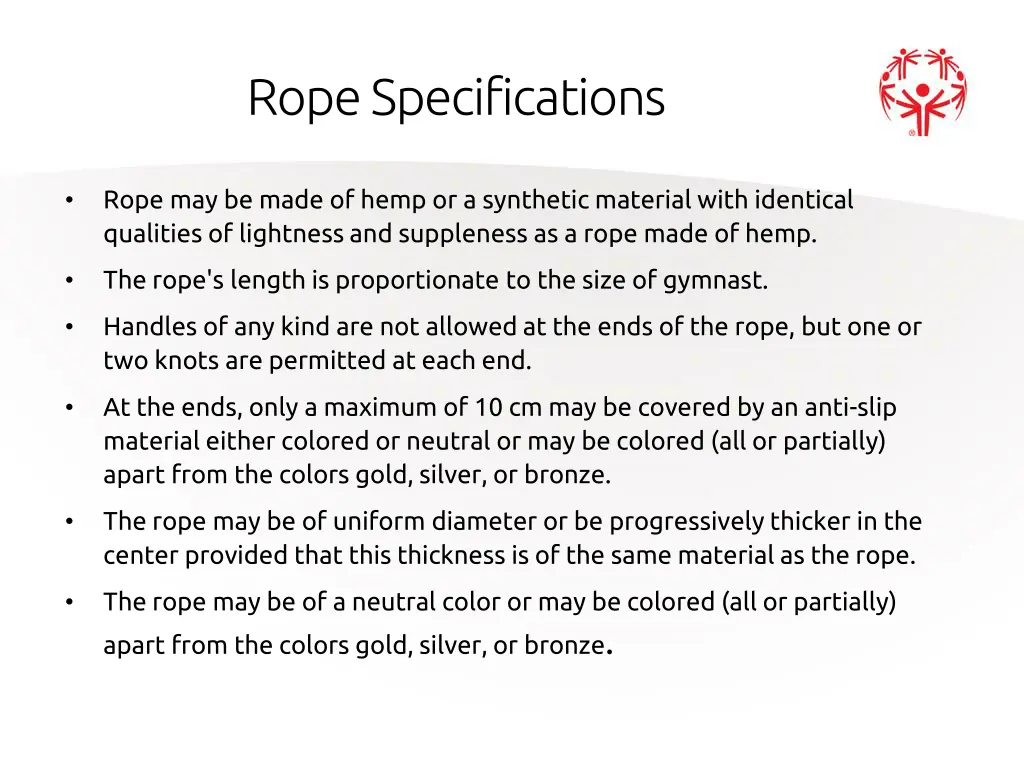 rope specifications