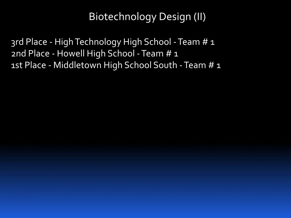 biotechnology design ii