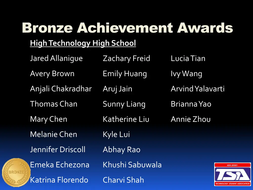 bronze achievement awards 5