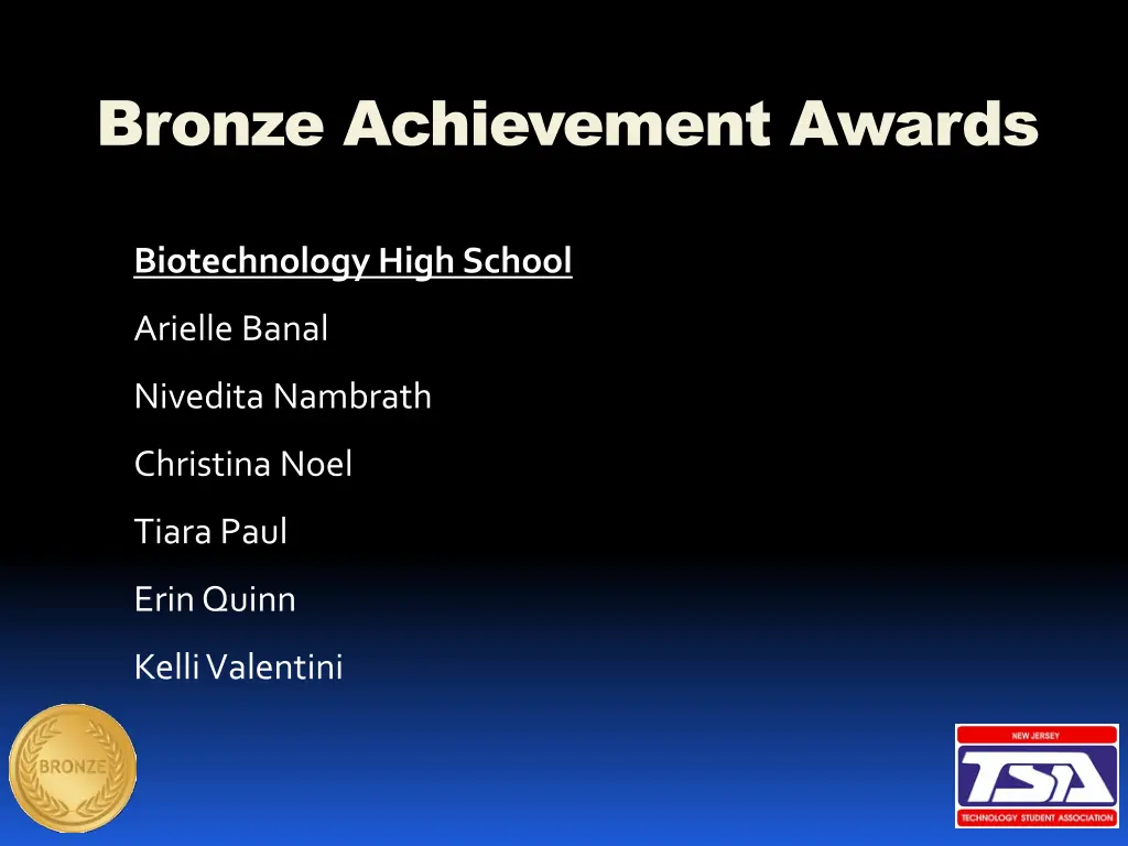 bronze achievement awards