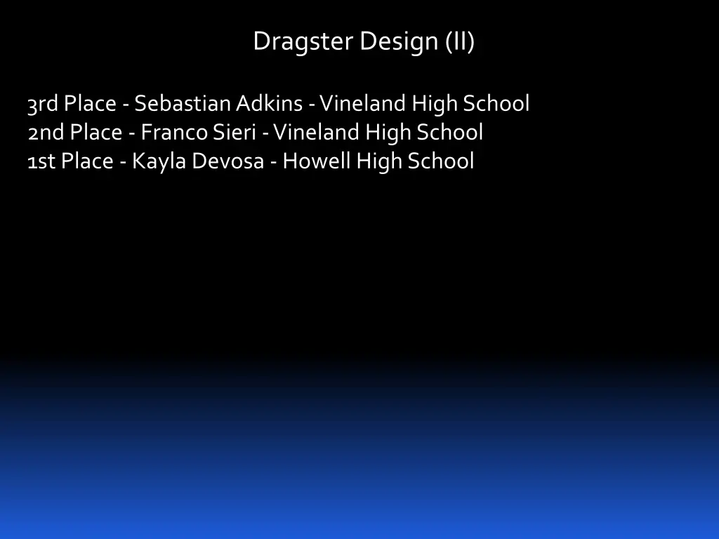 dragster design ii