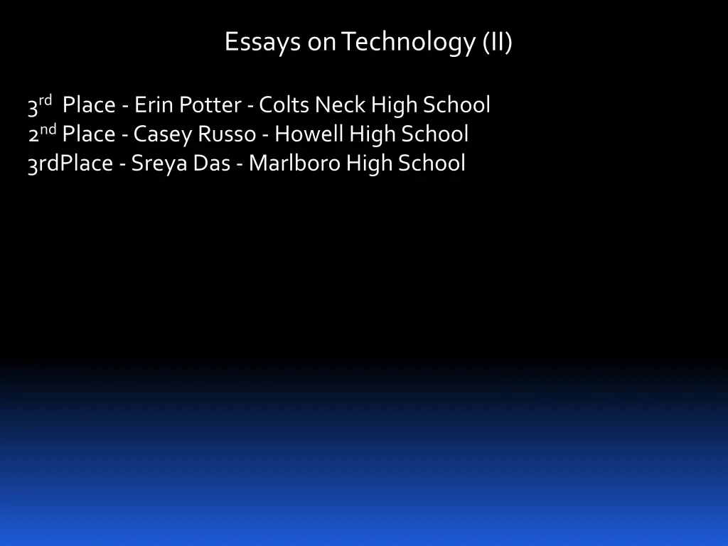 essays on technology ii