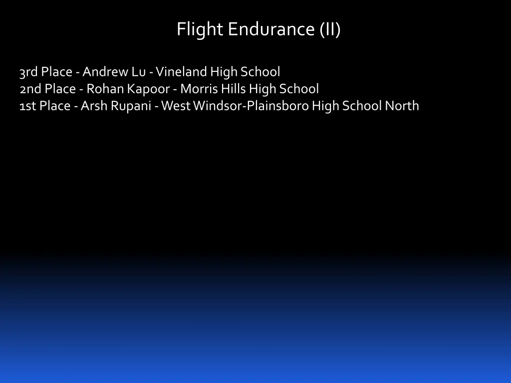 flight endurance ii