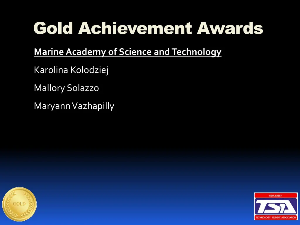 gold achievement awards 6