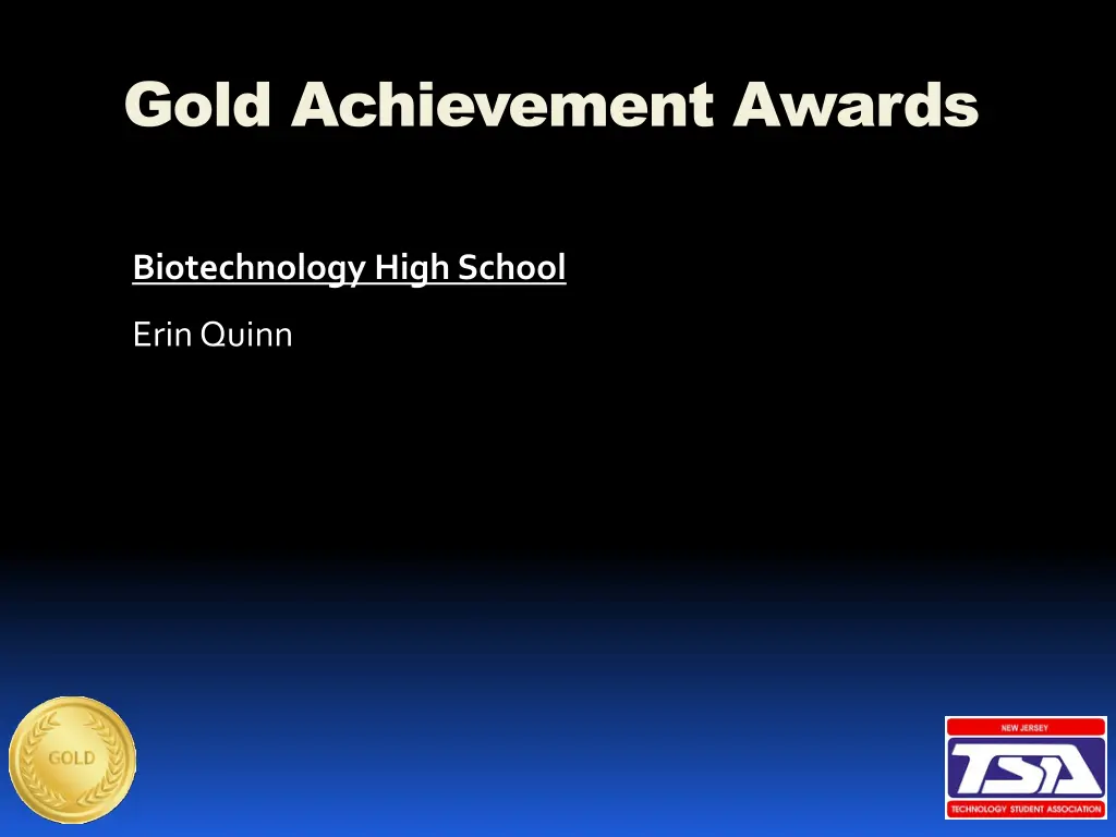 gold achievement awards