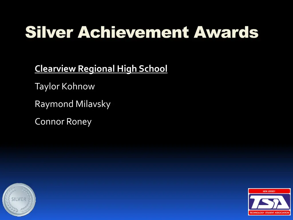 silver achievement awards 1