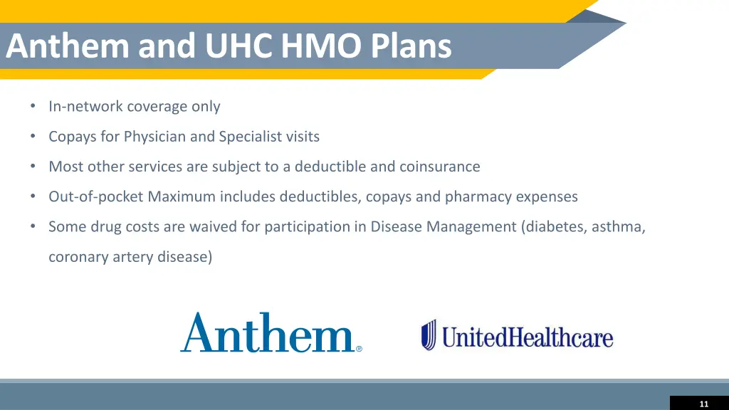 anthem and uhc hmo plans