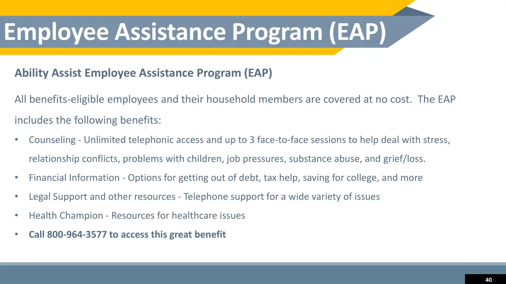 employee assistance program eap