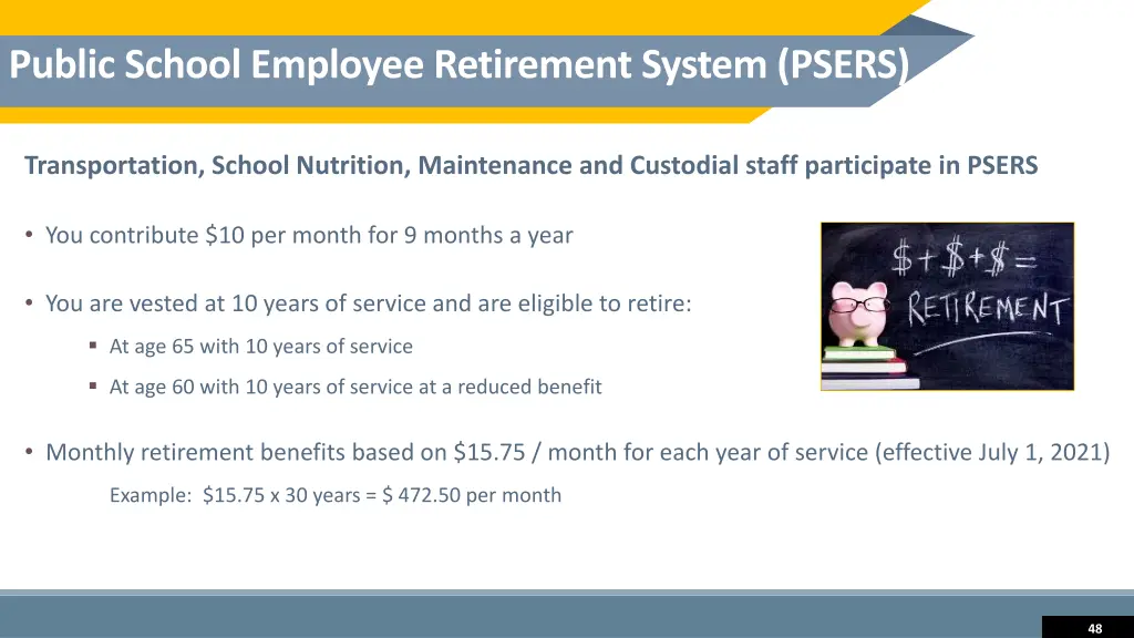 public school employee retirement system psers