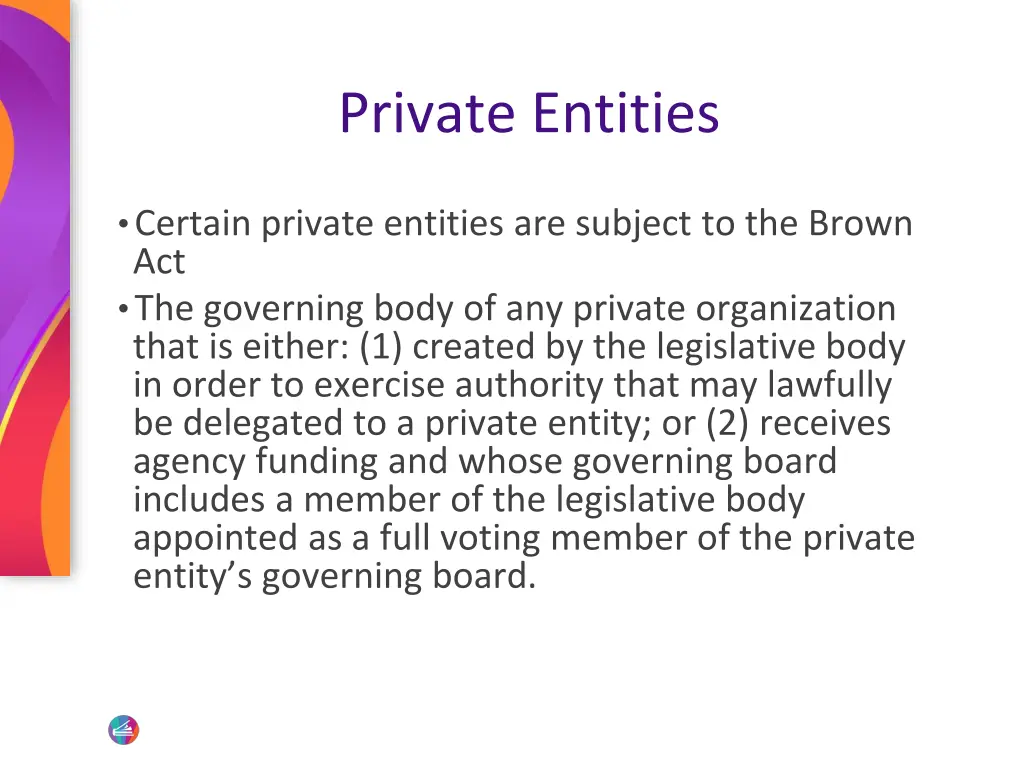 private entities