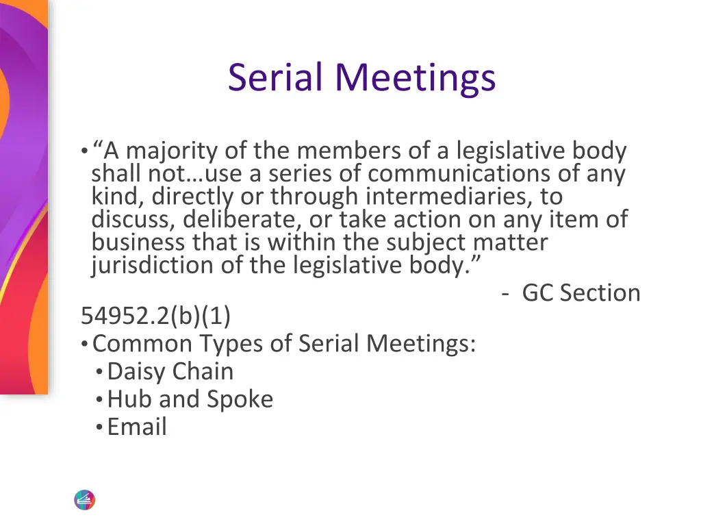 serial meetings 1