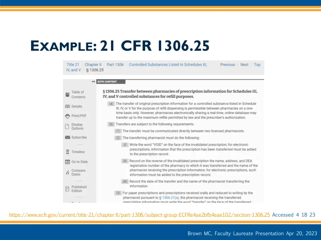 e xample 21 cfr 1306 25