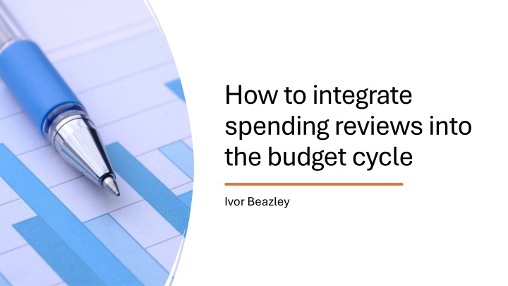 how to integrate spending reviews into the budget